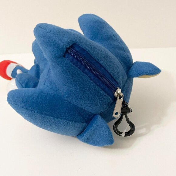 Sega Sonic The Hedgehog Plush Clip On Coin Purse Stuffed Toy - Picture 5 of 16